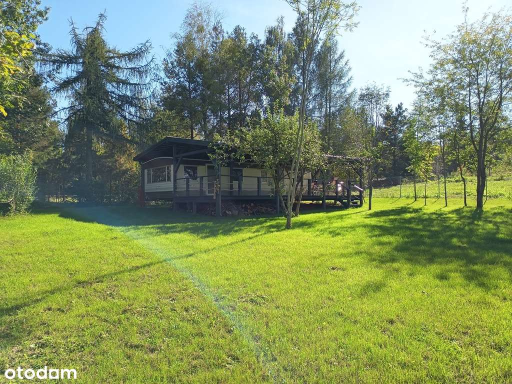 Działka rekreacyjna z domkiem nad j. Leleskim-0