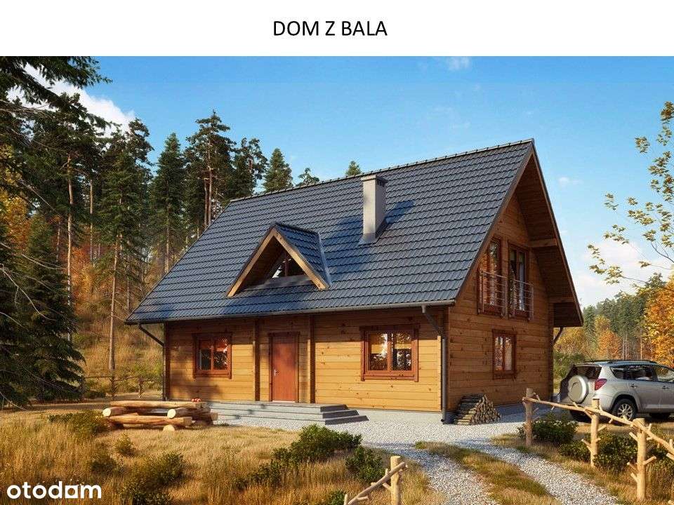Działka inwest - rolna - Dom z bala 200 m2 GRATIS - Pełny obrazek: 4/20