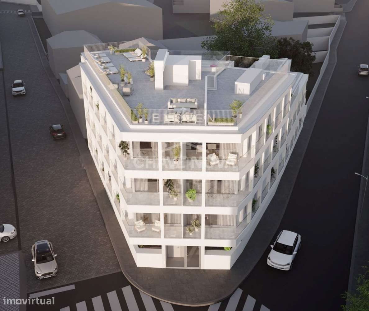 Apartamento T2 , Terraço na Cobertura c/ Piscina | Empreendimento E... - Grande imagem: 2/22