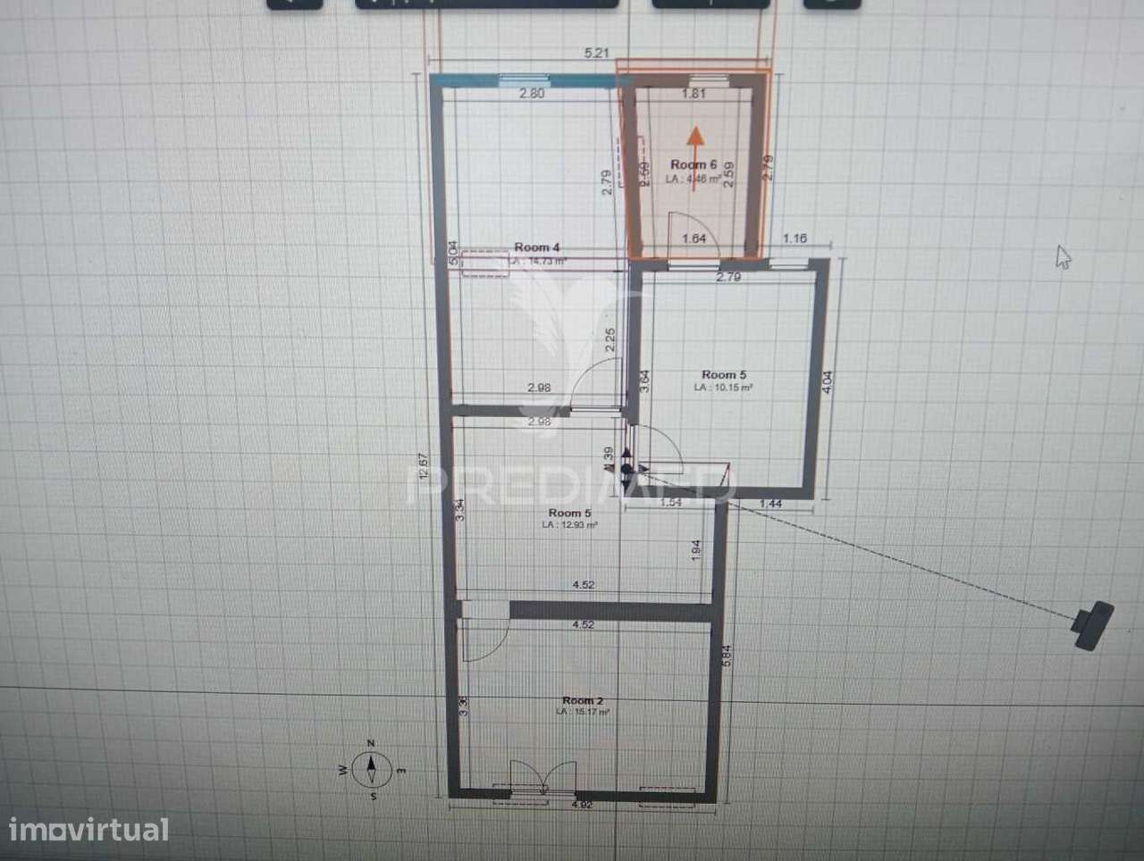 Moradia T3 Para Recuperar, Centro Histórico de Santiago do Cacém. - Grande imagem: 5/8