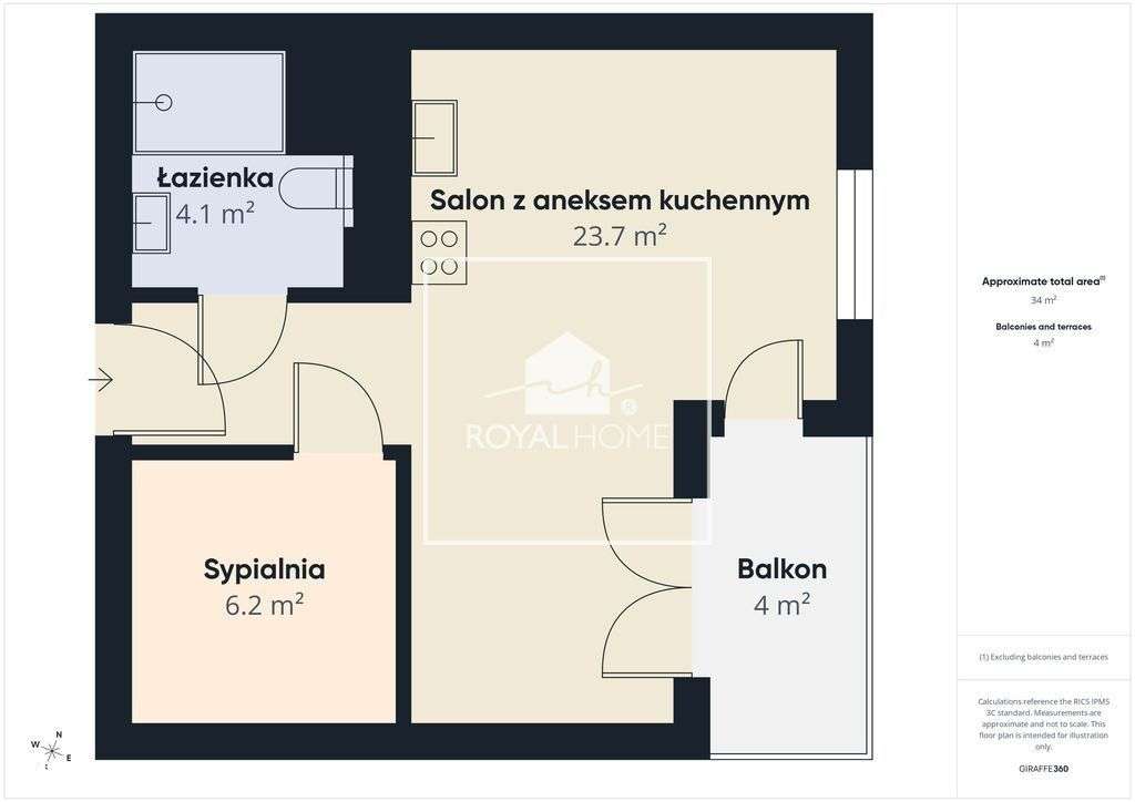 Nowy 2 pokojowy apartament przy Wałach Chrobrego-5