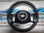 VOLANTE GUIADOR COMPLETO MINI PELE COMANDOS MULTIFUNÇÕES AIRBAG 67920610 32330146479 MINI COOPER ONE R50 R53 - 3