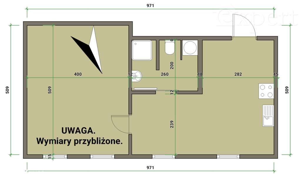 Duże mieszkanie przy parku 116m2-ul Bydgoska.-13