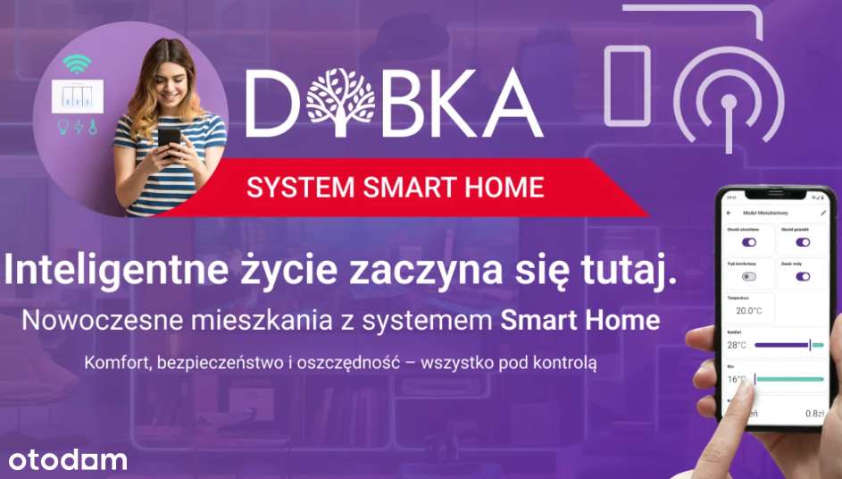 DOBKA B33 - ekonomiczne ze Smart Home, 36,56 m2, 1 pok, z balkonem - Pełny obrazek: 2/7