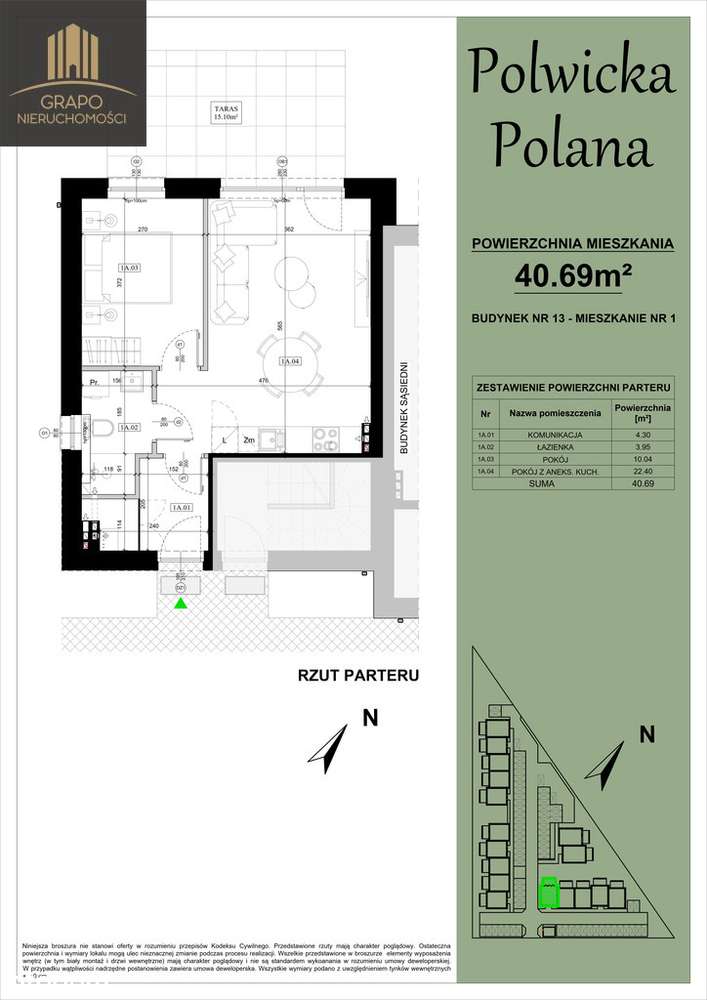 Mieszkanie z ogródkiem, kameralne osiedle, parking-6