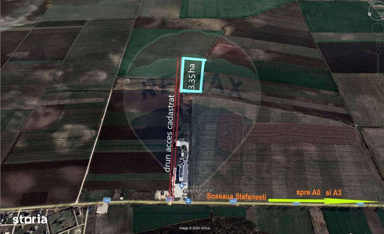 Teren dezvoltare spații comerciale 33500 mp Soseaua Stefanesti Afumati - Imagine principală: 1/5