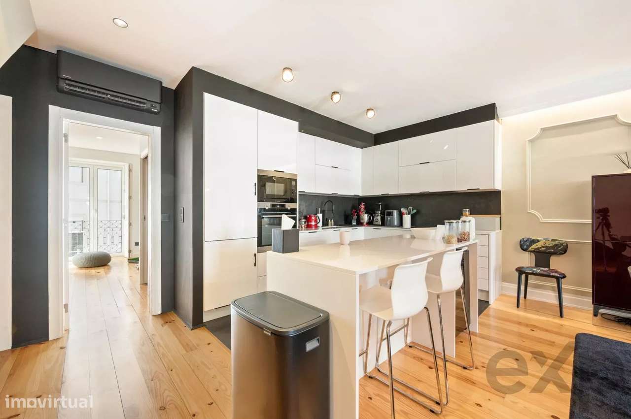 Apartamento T3 de luxo a dois passos da Av. da Liberdade com comodidad - Grande imagem: 3/60