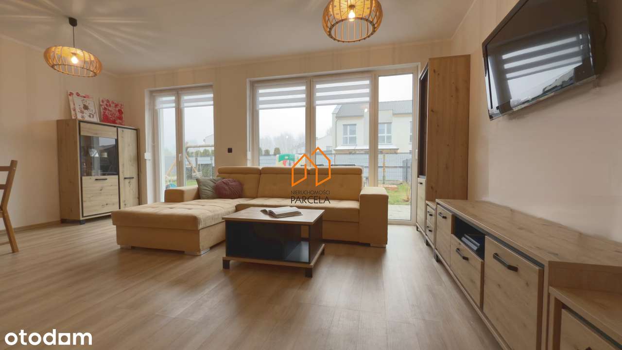 Mieszkanie dwupoziomowe z ogródkiem w Dominowie.-3