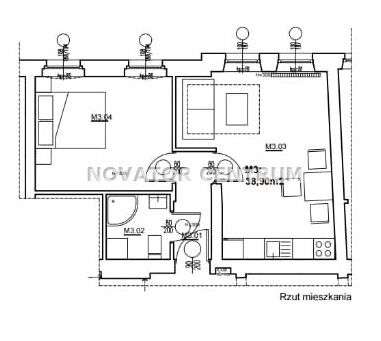 2 pokoje blisko Centrum, 36 m2, balkon - Pełny obrazek: 3/5