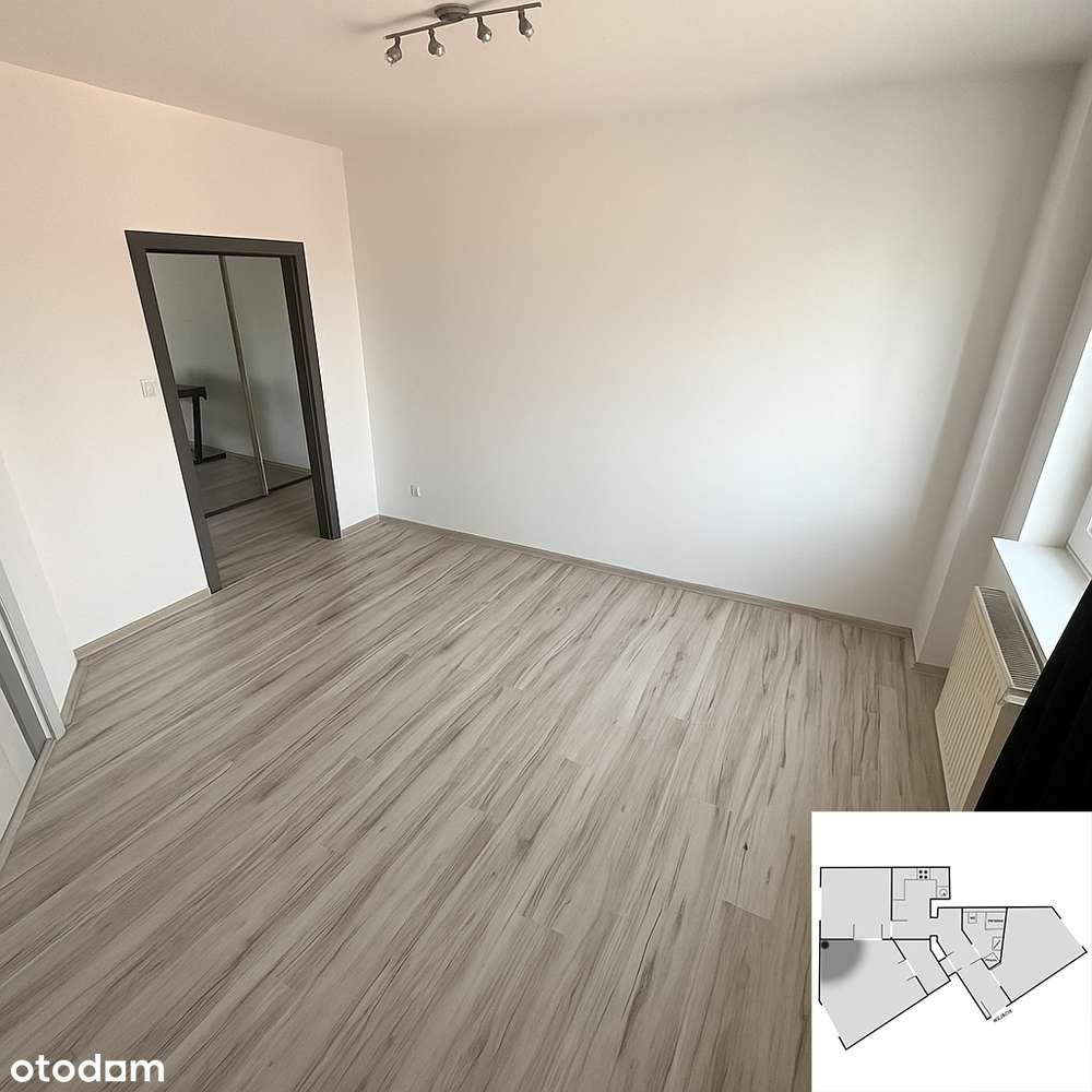 3 oddzielne pokoje mieszkanie 55,5m2 , Olsztyn, Zatorze - Pełny obrazek: 2/9