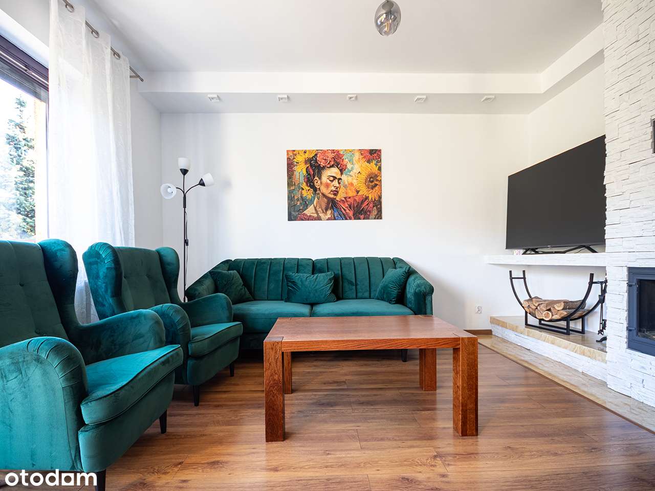 Dwupoziomowe, mieszkanie z tarasem, kominkiem i garażem - Józefosław !-3