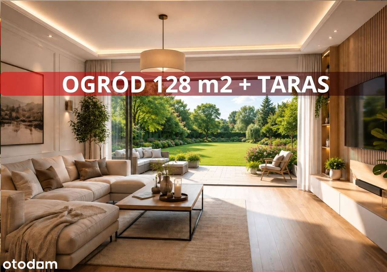 Duży ogród 128 m2 + taras | garaż + miejsce p. | zielona okolica |