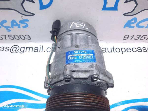 COMPRESSOR AC AR CONDICIONADO SEAT LEON 1M 1.9 TDI 8V 150CV ARL 1J0820803K SD7V16 TOLEDO CORDOBA IBIZA INCA ALTEA - 5