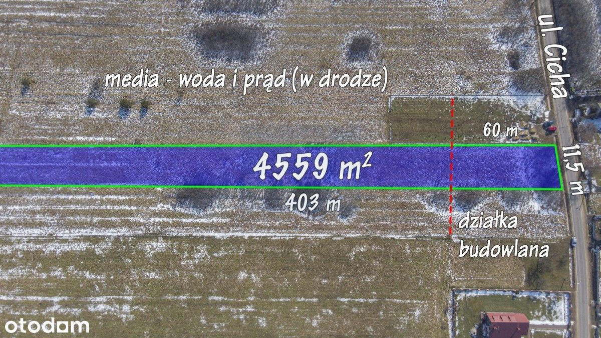 Gliniana Góra gm. Koziegłowy duża działka