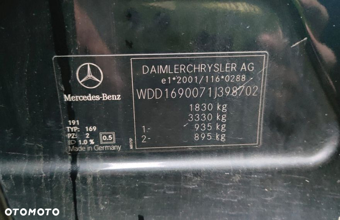 MERCEDES W169 W245 A-KLASA B-KLASA SILNIK 2.0 CDI 640940 KOMPLETNY OM640940 - 3