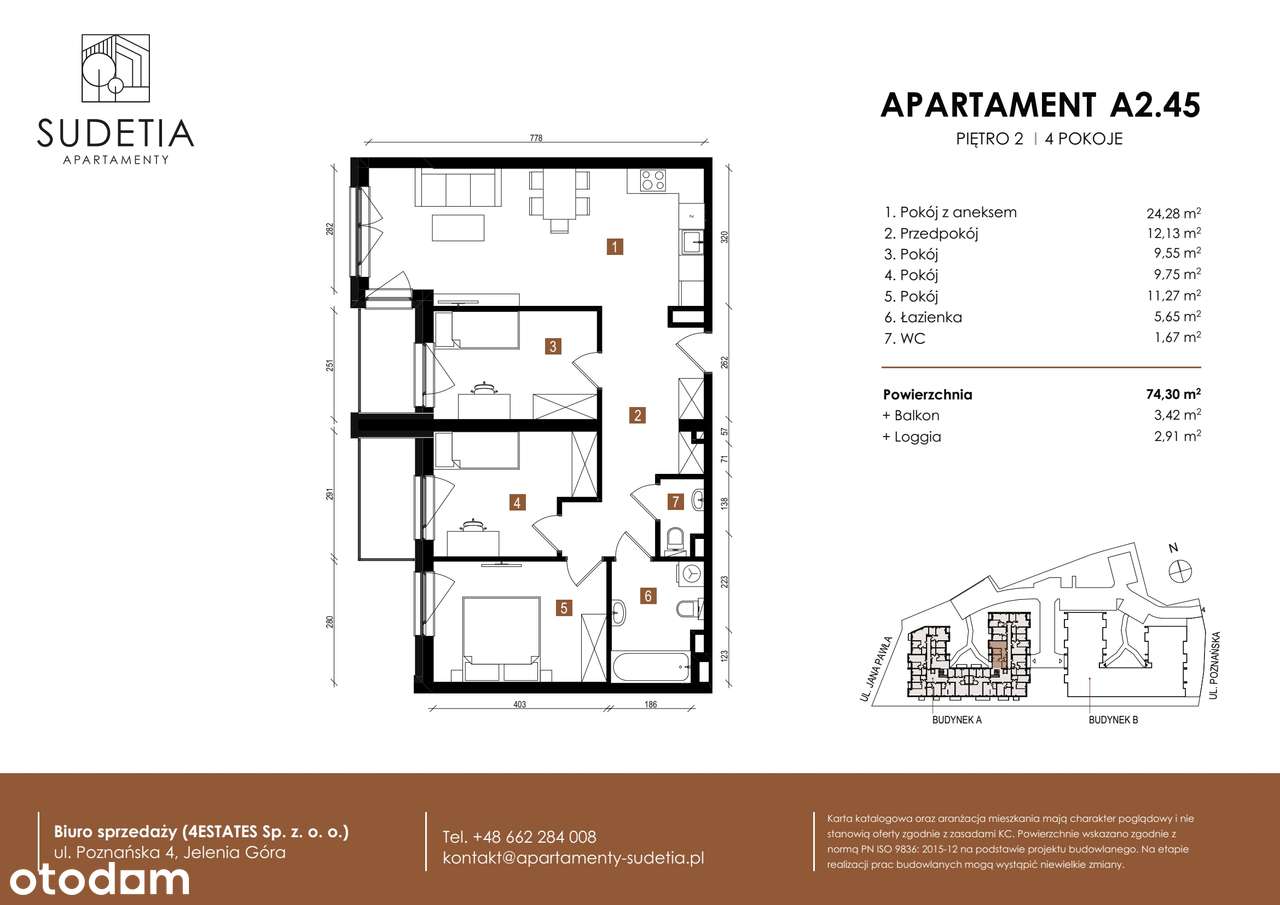 Apartamenty Sudetia | mieszkanie 4-pok. | A2.45 - Pełny obrazek: 2/8