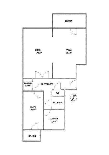 Słoneczne mieszkanie | Balkon | ul. Wilcza-8