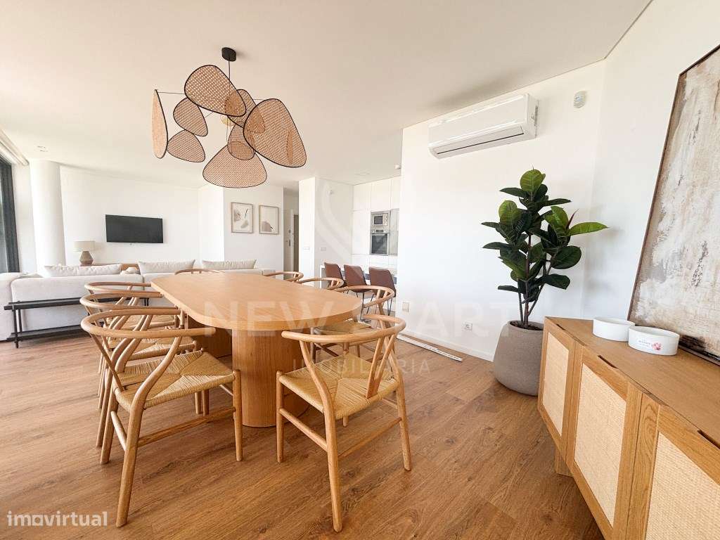 Apartamento T2 novo, garagem, piscinas, vista mar, Del Mar em Olhão-6
