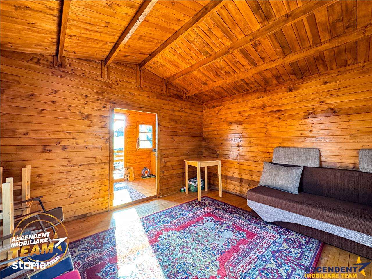 Teren intravilan 520 mp cu casuta din lemn,zona linistita,aproape de o - Imagine principală: 4/12