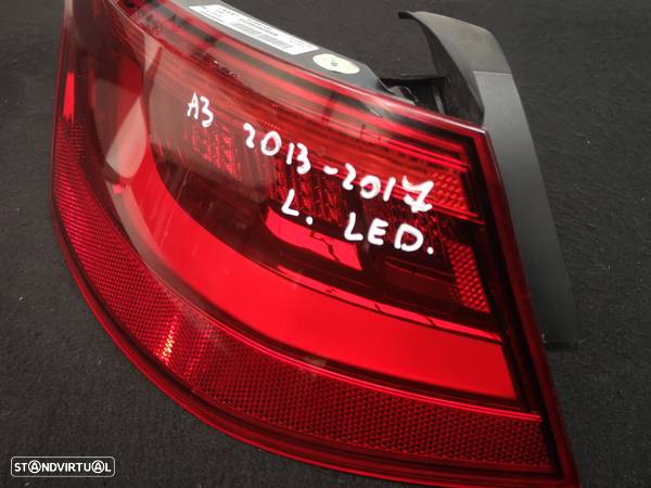 Farolim traseira esquerda Led Audi a3 8v coupe cabrio 2013-2017 - 1