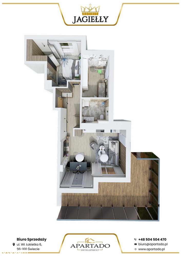 Mieszkanie nr. 4 | 68,42 m² |PARTER | OG. MIEJSKIE-13