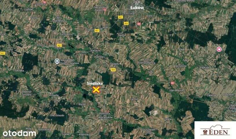 Działka budowlana 1500 m2 w Siedliskach 38 zł/m2 - Pełny obrazek: 4/4