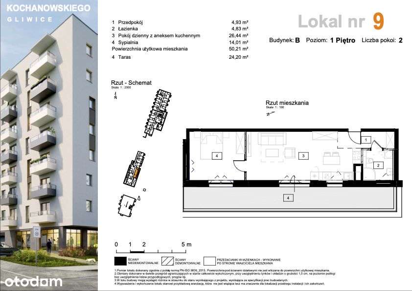 Osiedle Kochanowskiego| 2-pok. | B9 - Pełny obrazek: 2/7