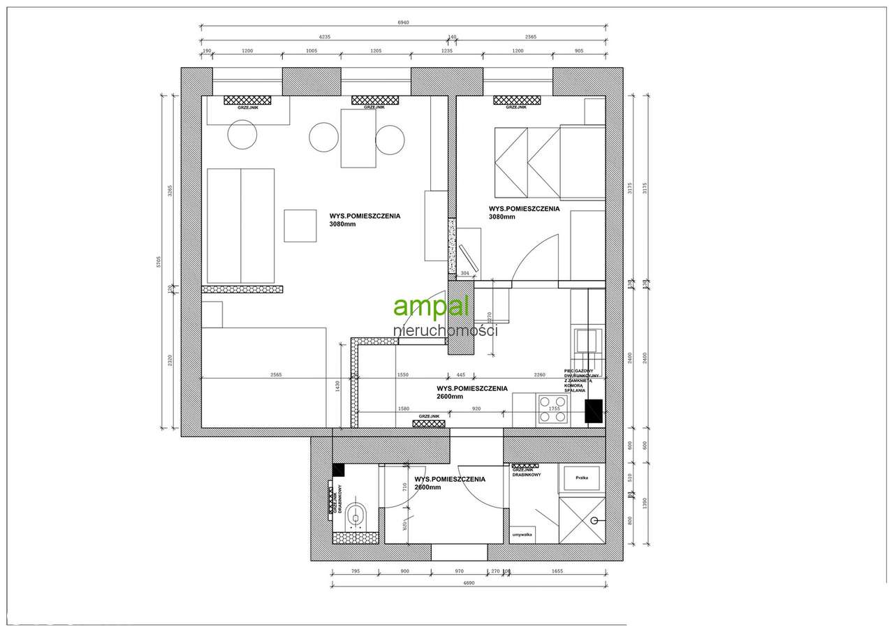 2 osobne pokoje + nyża, Wrocław, TYLKO U NAS!-12