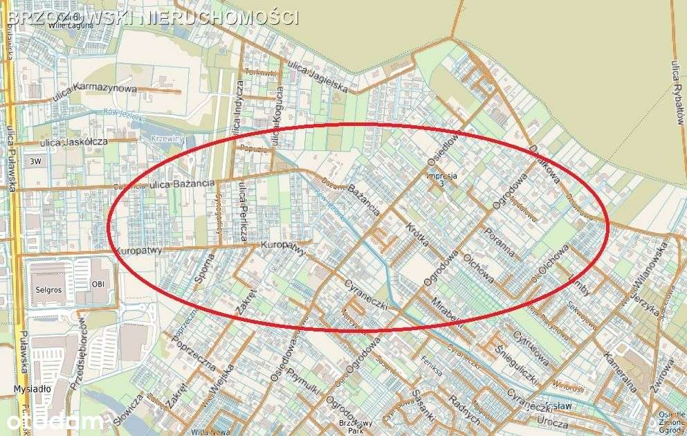 Ursynów w rejonie ulicy Kuropatwy, 1000 m2-0