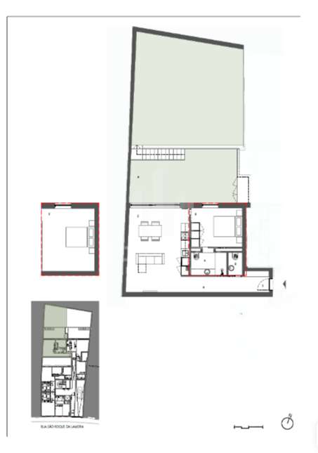 Apartamento T1+1 novo  Mezanine  (pé direito de 5 metros ) com  2 terr - Grande imagem: 2/22