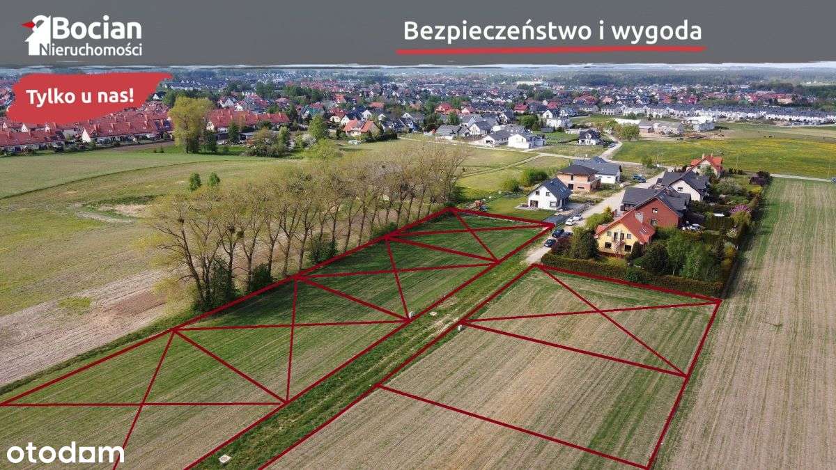 Słoneczne, płaskie, uzbrojone działki w Baninie!-0