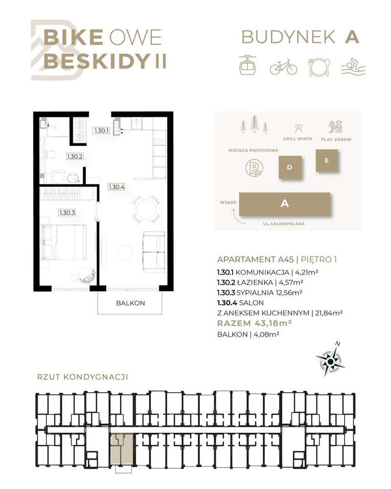 Dwa pokoje  z widokiem na las - koło stoku - Pełny obrazek: 2/9