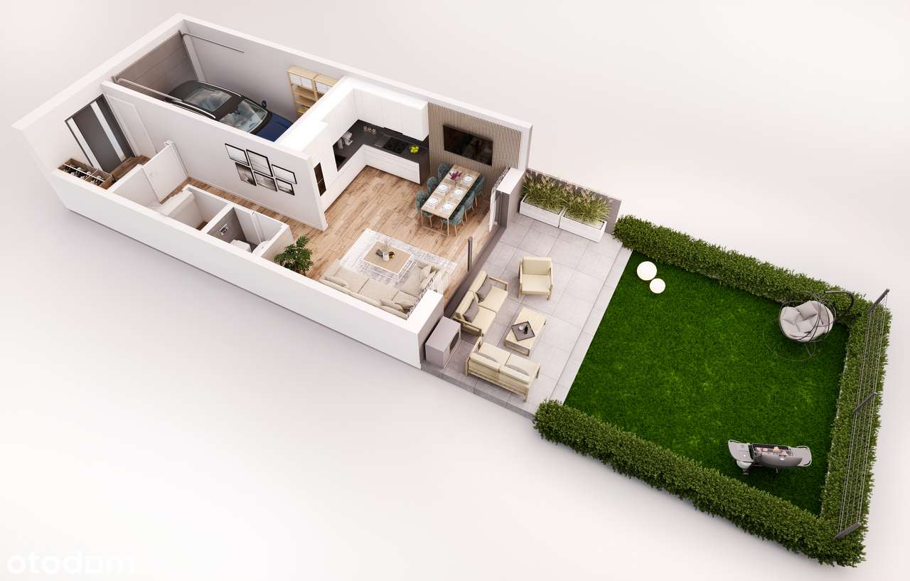 Domy szeregowe Strzelin - (ostatni budynek środkowy) WILLA NATURA - Pełny obrazek: 5/10