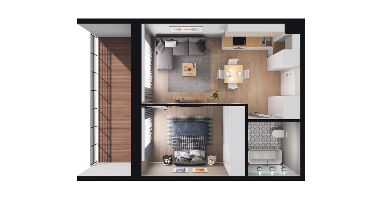 Taras, park i jezioro na wyciągnięcie | nowy etap - Pełny obrazek: 3/9