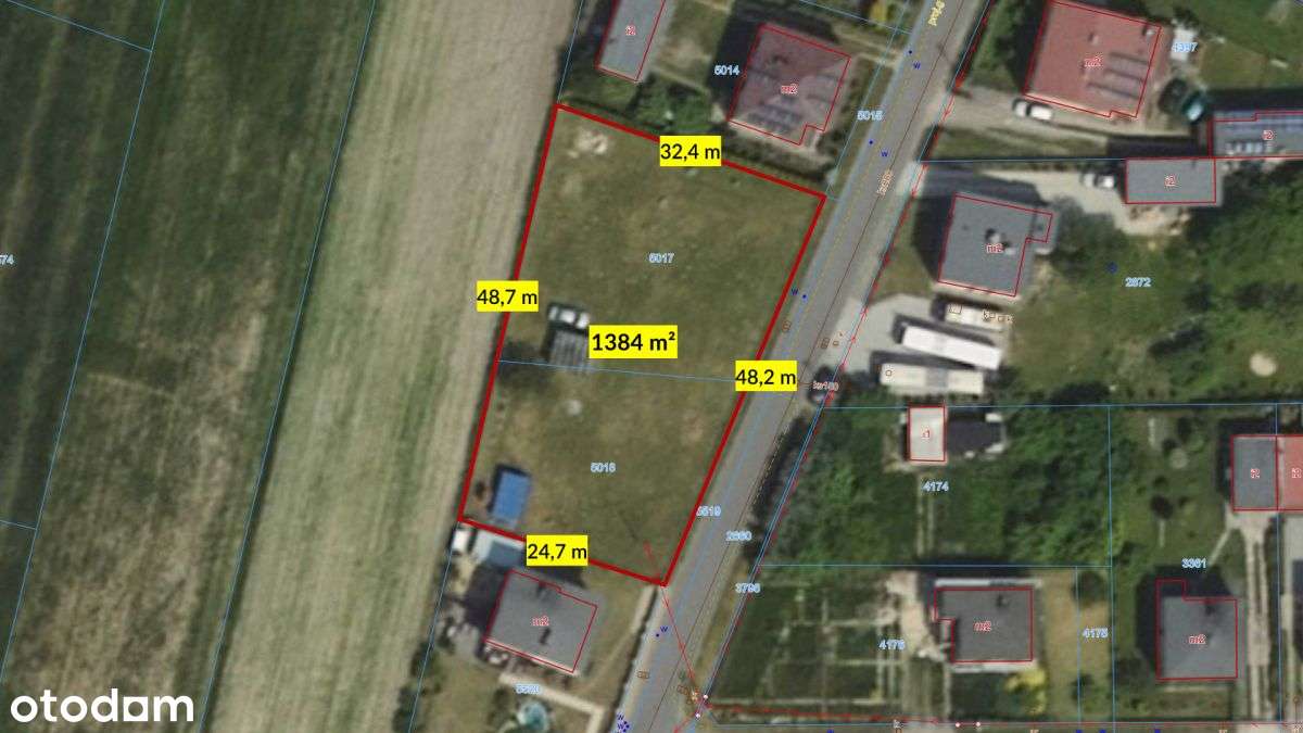 Działka budowlana Koszęcin, ul. Opiełki 1384m2 - Pełny obrazek: 2/20