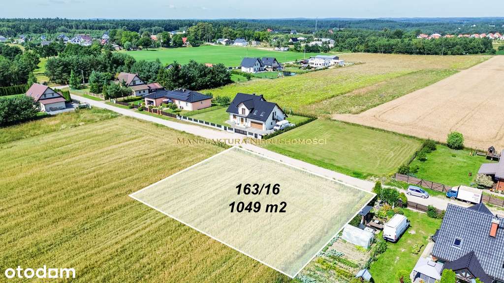 Działka budowlana z mediami obok Żukowa-3