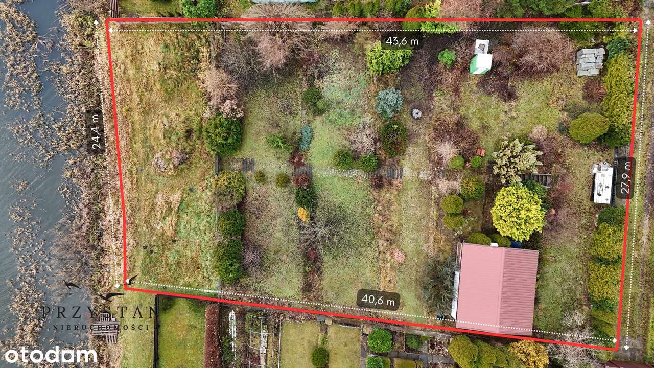 Działka z linią brzegową jeziora | Woda, gaz, prąd, światłowód - Pełny obrazek: 2/6