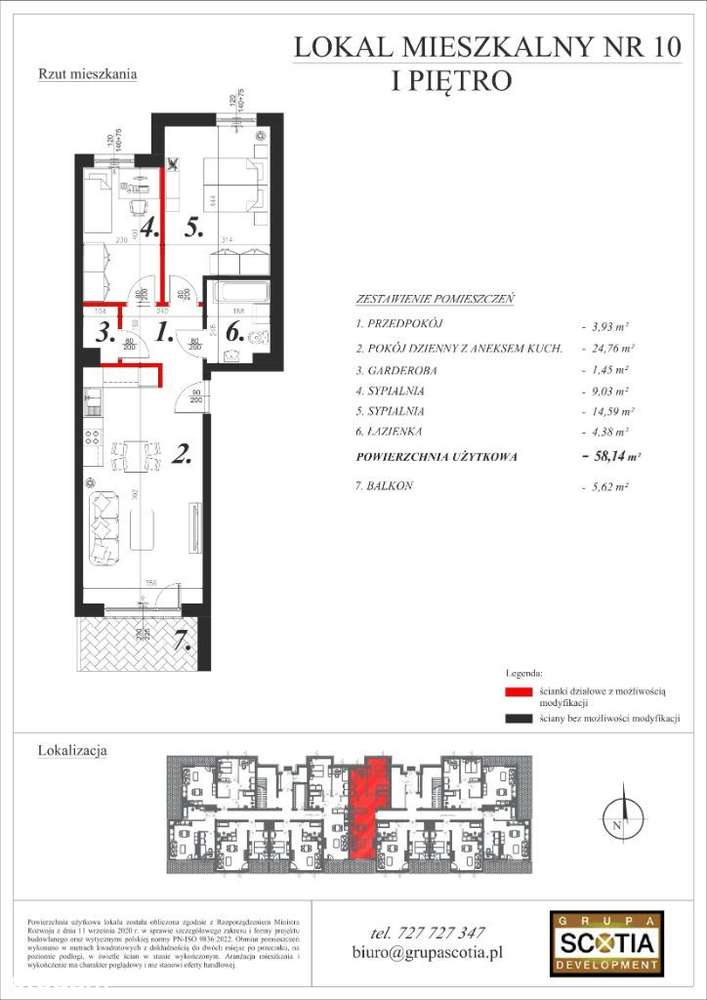 Mieszkanie od dewelopera - Enklawa ul. Kościuszki. Mieszkanie nr 10 - Pełny obrazek: 2/5