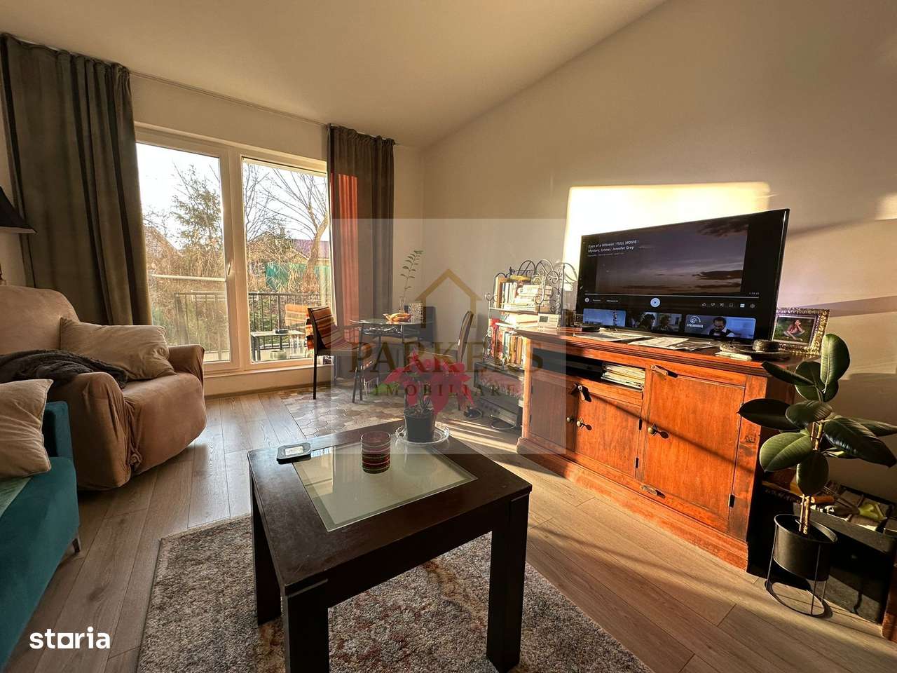Apartament de vanzare 2 camere cu gradina in Floresti utilat mobilat-0