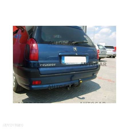 Carlig de remorcare pentru  Peugeot 306 - Combi, ( 7E, N3, N5 ) - sistem semidemontabil -cu suruburi - din 1997 pana 2002 - 9