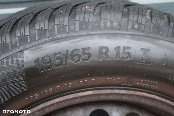 FELGI STALOWE OPONY ZIMOWE CONTINENTAL 195/65 R15 OPEL ASTRA ZAFIRA MERIVA 5x110 - 7