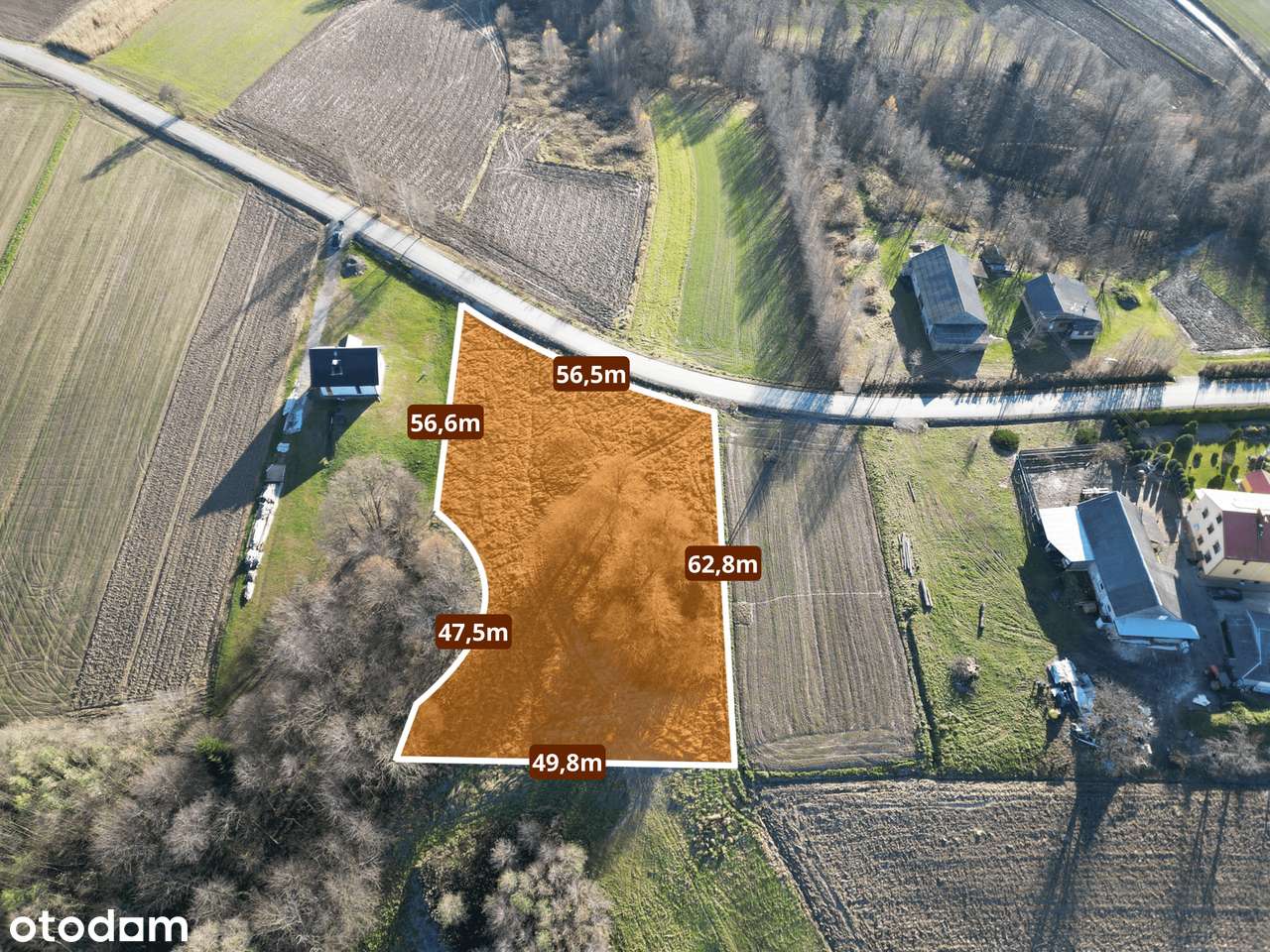 Działka budowlana 3502m², spokojna okolica | Mała (gm. Ropczyce) - Pełny obrazek: 2/8