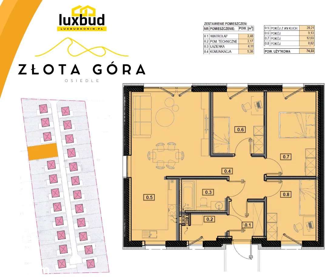 Brzeżno-Konin 74m2 gaz lub pompa-3