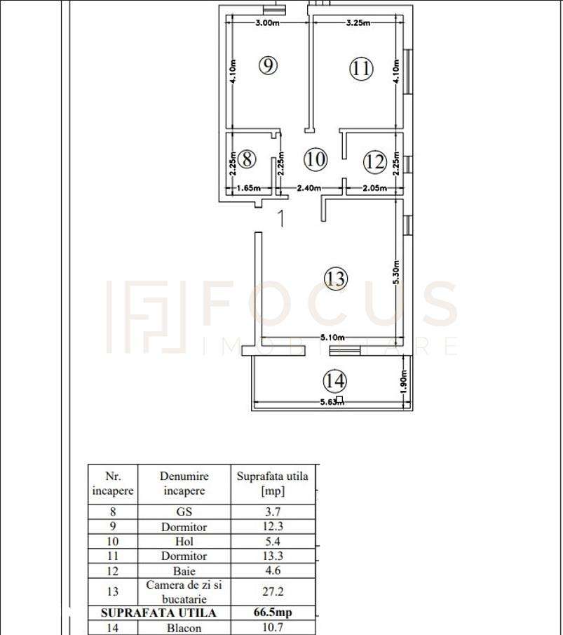 Ap 3 cam, mutare imediata, gradina si parcare, Pacurari V Lup-9
