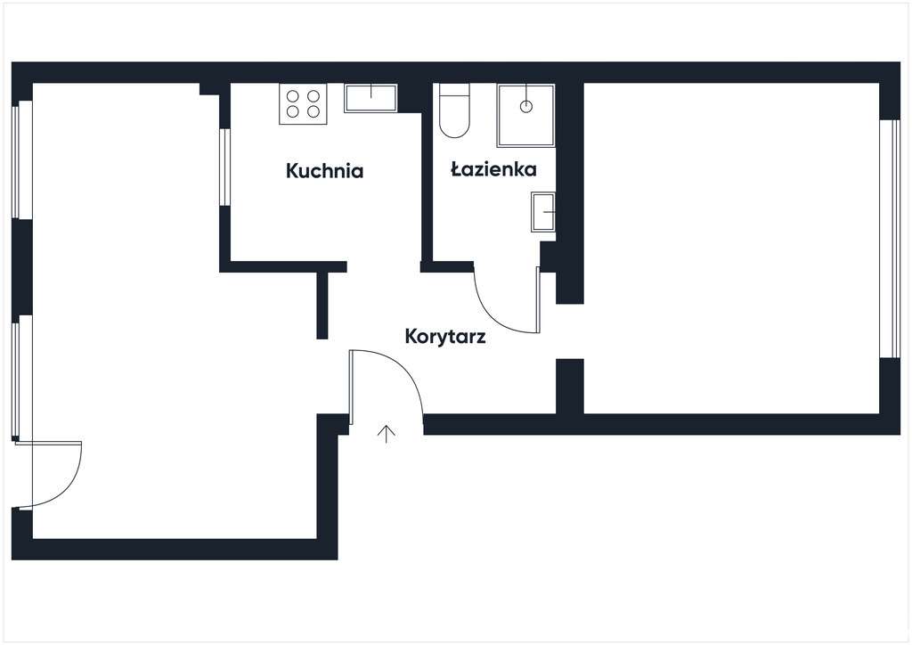 2- pokojowe mieszkanie w ładnym bloku-17