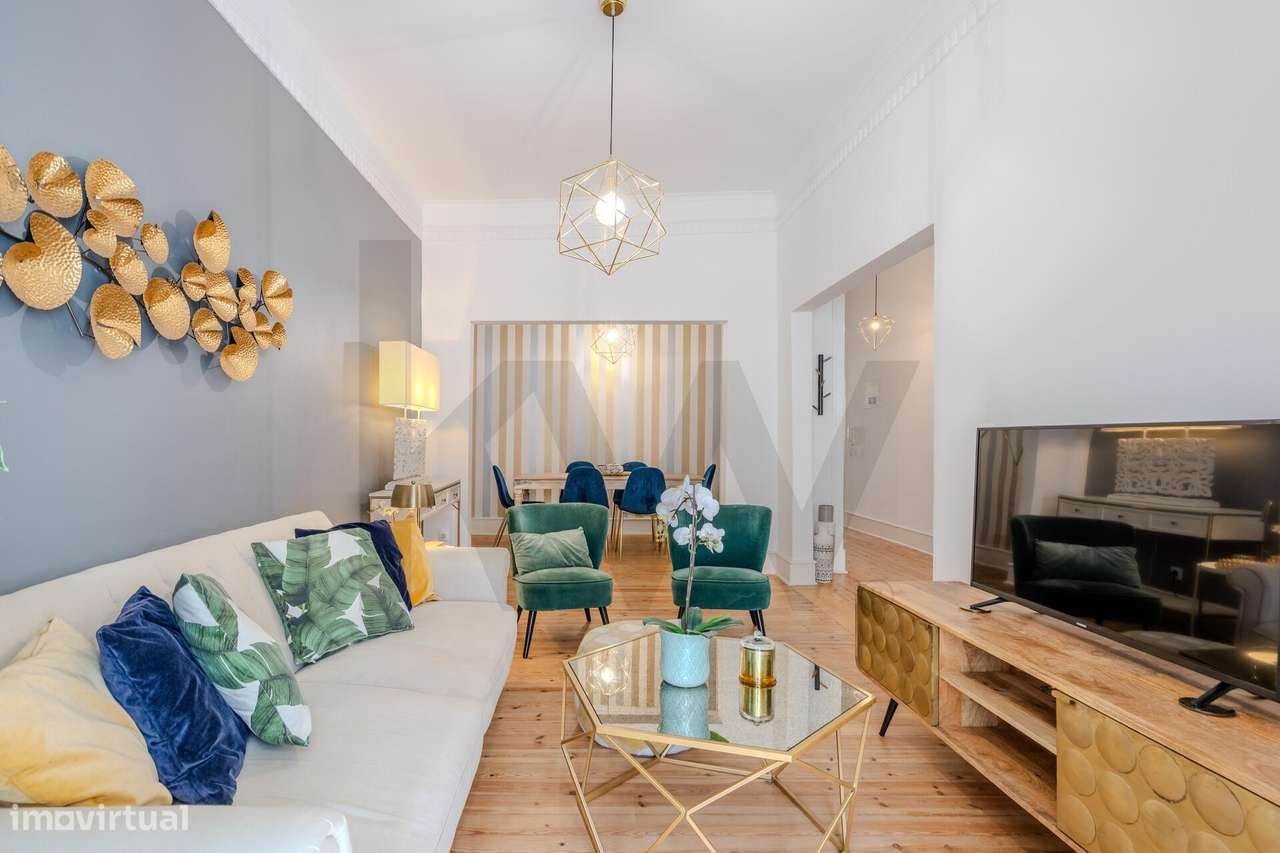 Apartamento T3 transformado em T2 -  Renovado com Charme Clássico em A - Grande imagem: 5/29