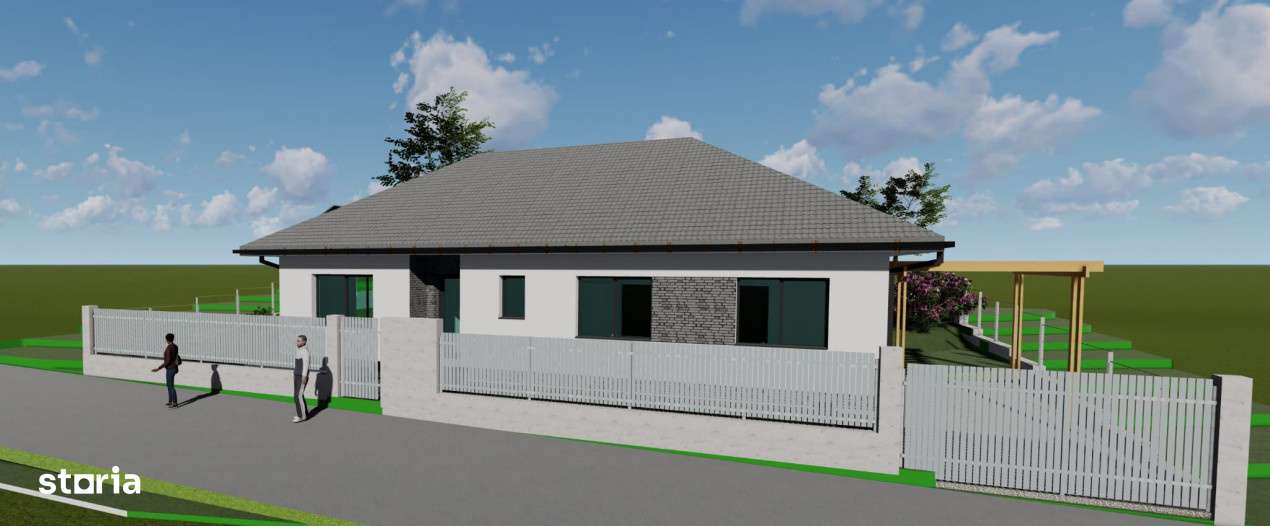 Casa pe un nivel, 105mp utili+65mp pod, 500mp teren, Chinteni - Imagine principală: 4/7