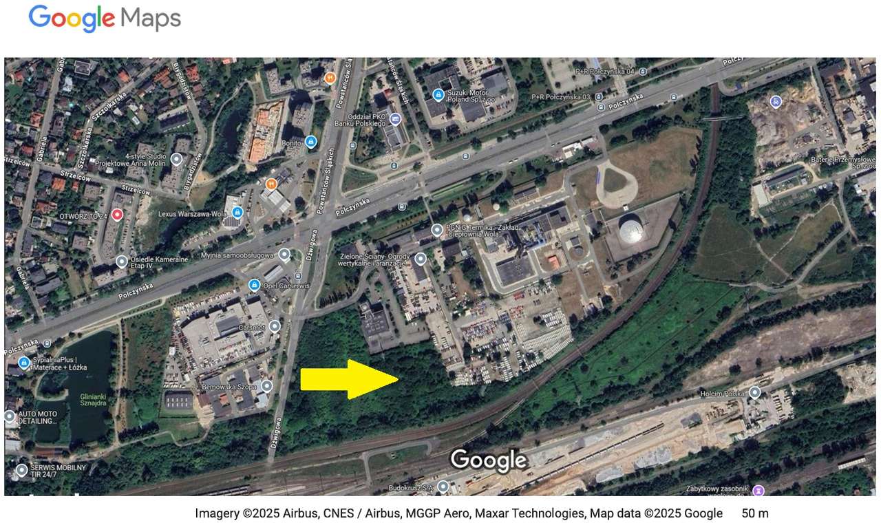 DZIAŁKA DO WYNAJĘCIA NA STYKU WOLI I BEMOWA - Pełny obrazek: 3/4