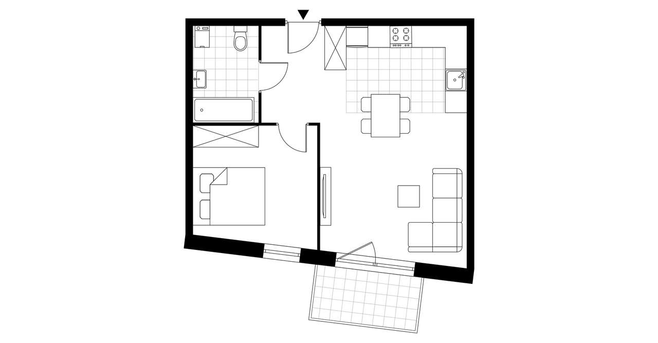 Nova Ceramiczna  | mieszkanie 2-pok. | A6 - Pełny obrazek: 4/9