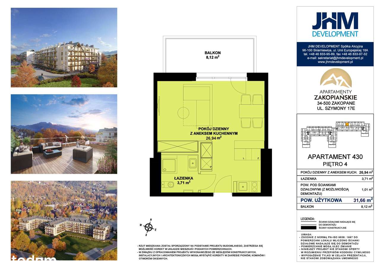 "Apartamenty Zakopiańskie" 430 - Pełny obrazek: 2/7